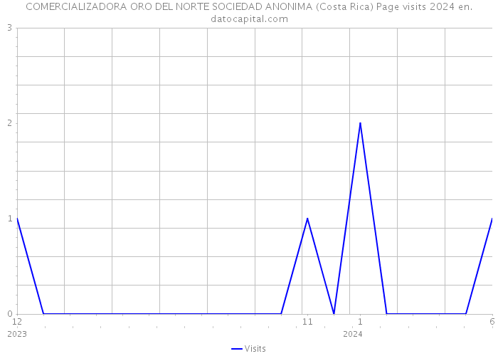 COMERCIALIZADORA ORO DEL NORTE SOCIEDAD ANONIMA (Costa Rica) Page visits 2024 