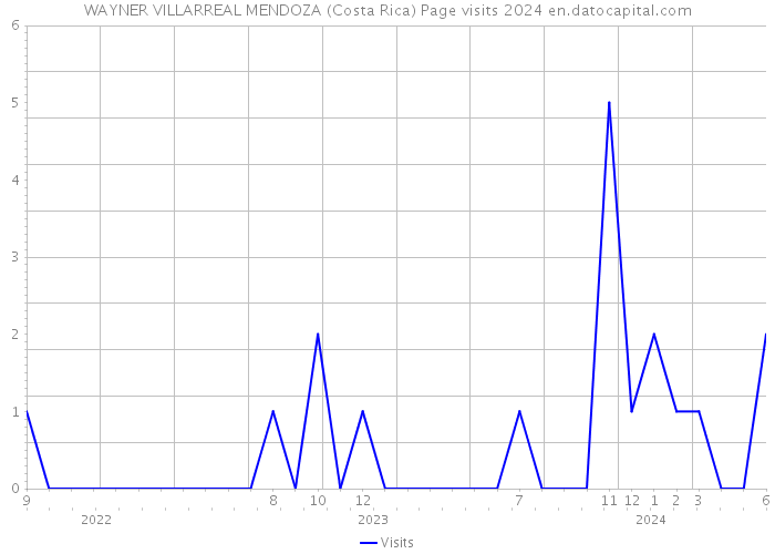 WAYNER VILLARREAL MENDOZA (Costa Rica) Page visits 2024 