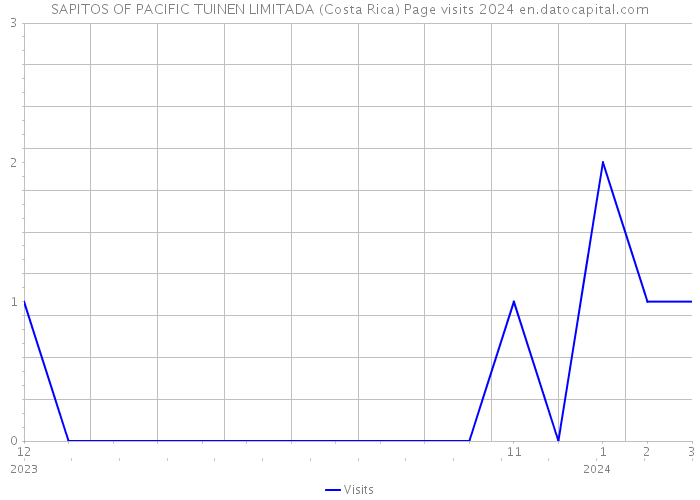 SAPITOS OF PACIFIC TUINEN LIMITADA (Costa Rica) Page visits 2024 
