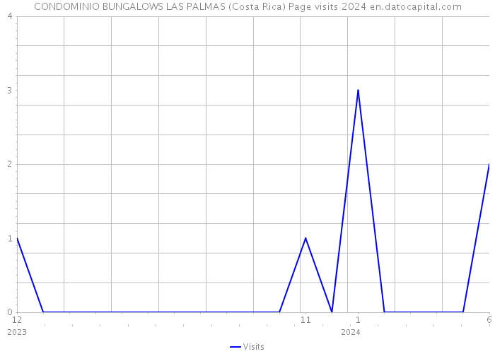 CONDOMINIO BUNGALOWS LAS PALMAS (Costa Rica) Page visits 2024 