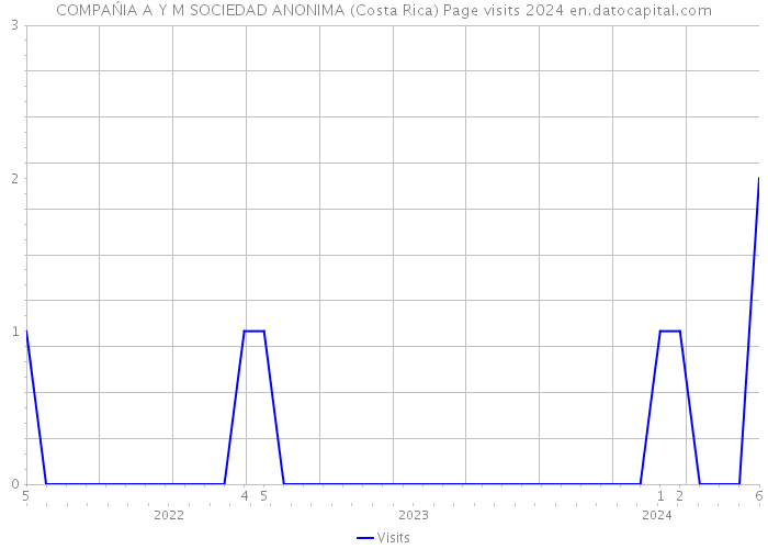 COMPAŃIA A Y M SOCIEDAD ANONIMA (Costa Rica) Page visits 2024 