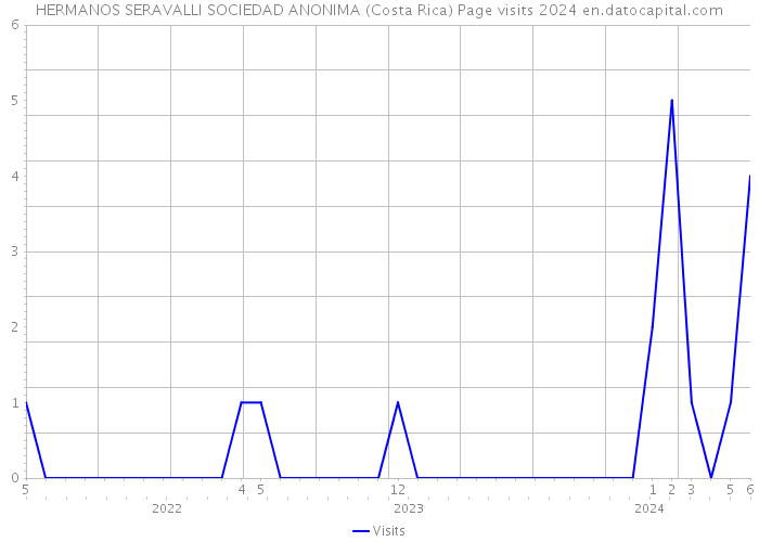 HERMANOS SERAVALLI SOCIEDAD ANONIMA (Costa Rica) Page visits 2024 