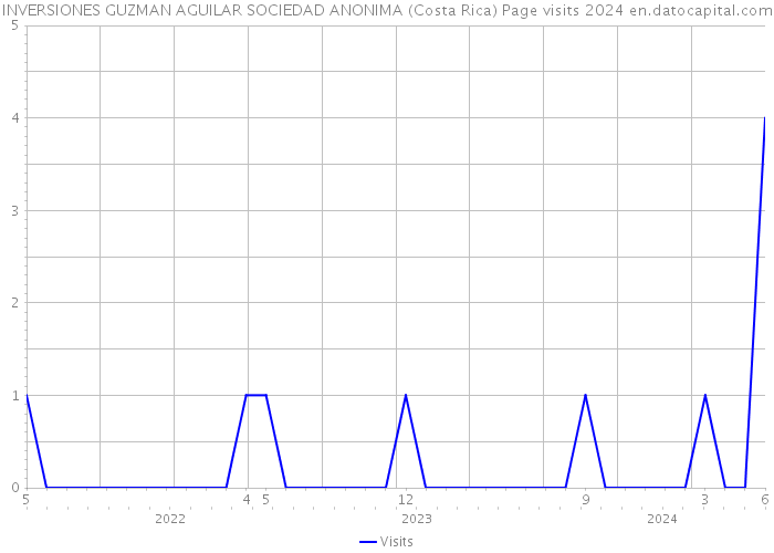 INVERSIONES GUZMAN AGUILAR SOCIEDAD ANONIMA (Costa Rica) Page visits 2024 