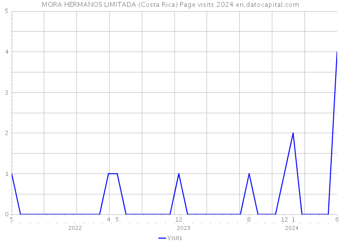 MORA HERMANOS LIMITADA (Costa Rica) Page visits 2024 