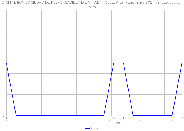 DIGITAL BOX SOCIEDAD DE RESPONSABILIDAD LIMITADA (Costa Rica) Page visits 2024 