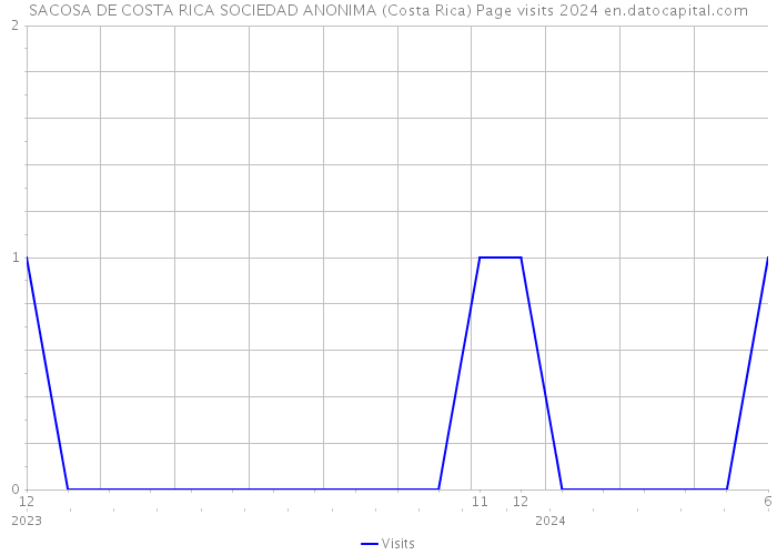 SACOSA DE COSTA RICA SOCIEDAD ANONIMA (Costa Rica) Page visits 2024 