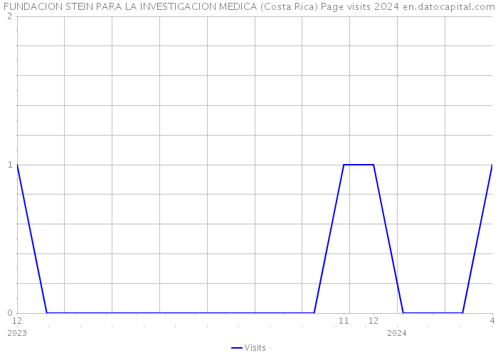 FUNDACION STEIN PARA LA INVESTIGACION MEDICA (Costa Rica) Page visits 2024 