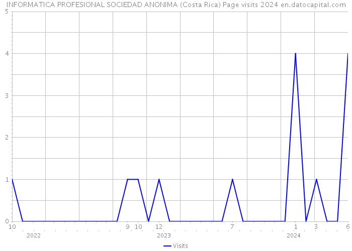 INFORMATICA PROFESIONAL SOCIEDAD ANONIMA (Costa Rica) Page visits 2024 
