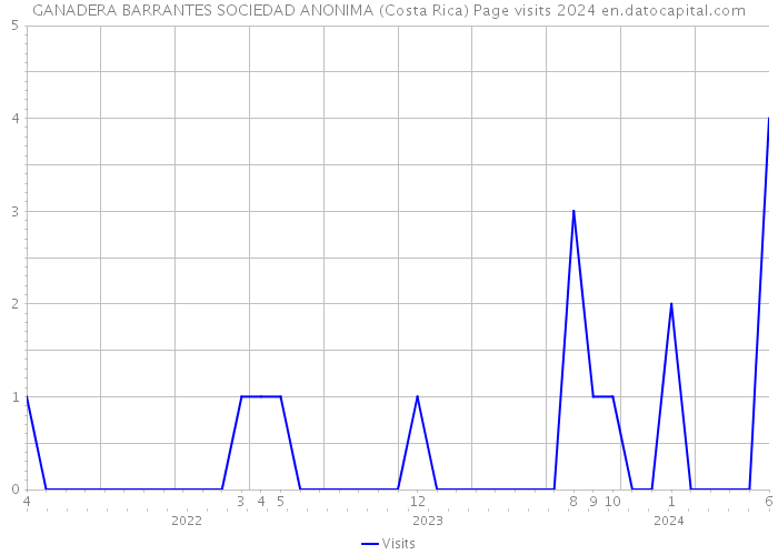 GANADERA BARRANTES SOCIEDAD ANONIMA (Costa Rica) Page visits 2024 