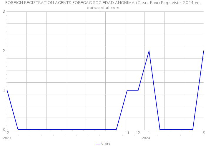 FOREIGN REGISTRATION AGENTS FOREGAG SOCIEDAD ANONIMA (Costa Rica) Page visits 2024 