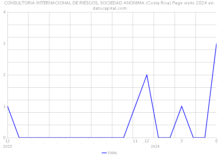 CONSULTORIA INTERNACIONAL DE RIESGOS, SOCIEDAD ANONIMA (Costa Rica) Page visits 2024 