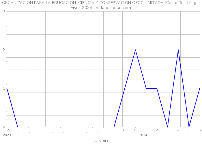 ORGANIZACION PARA LA EDUCACION, CIENCIA Y CONSERVACION OECC LIMITADA (Costa Rica) Page visits 2024 