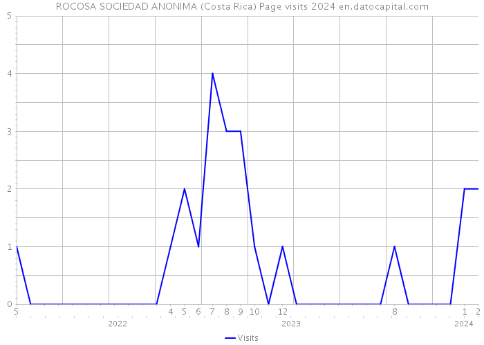 ROCOSA SOCIEDAD ANONIMA (Costa Rica) Page visits 2024 