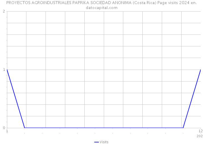 PROYECTOS AGROINDUSTRIALES PAPRIKA SOCIEDAD ANONIMA (Costa Rica) Page visits 2024 