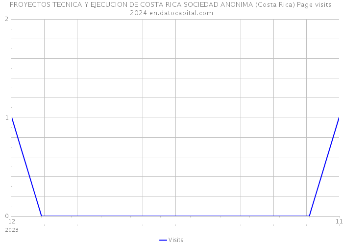 PROYECTOS TECNICA Y EJECUCION DE COSTA RICA SOCIEDAD ANONIMA (Costa Rica) Page visits 2024 