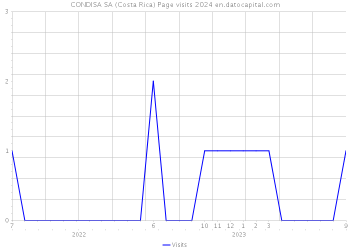 CONDISA SA (Costa Rica) Page visits 2024 