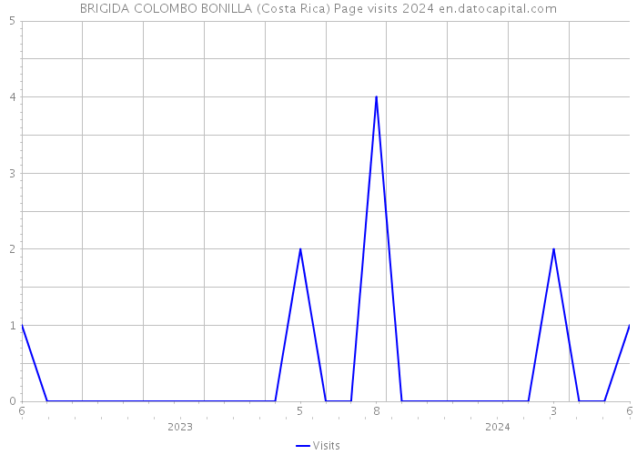 BRIGIDA COLOMBO BONILLA (Costa Rica) Page visits 2024 