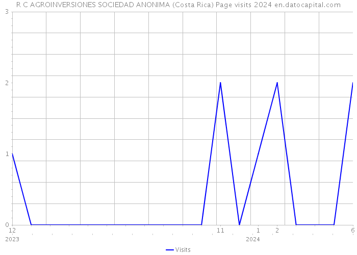 R C AGROINVERSIONES SOCIEDAD ANONIMA (Costa Rica) Page visits 2024 