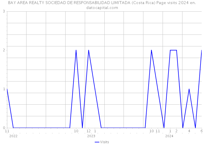 BAY AREA REALTY SOCIEDAD DE RESPONSABILIDAD LIMITADA (Costa Rica) Page visits 2024 