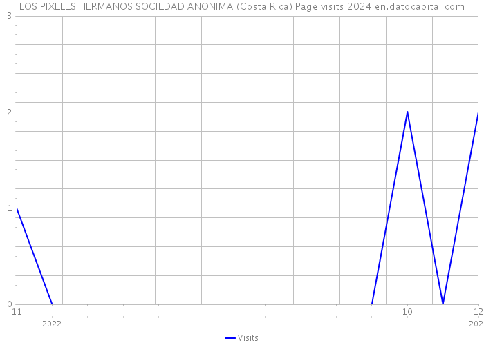 LOS PIXELES HERMANOS SOCIEDAD ANONIMA (Costa Rica) Page visits 2024 
