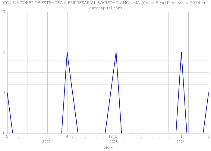 CONSULTORES DE ESTRATEGIA EMPRESARIAL SOCIEDAD ANONIMA (Costa Rica) Page visits 2024 