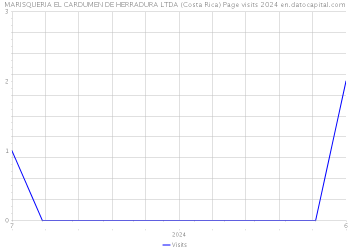 MARISQUERIA EL CARDUMEN DE HERRADURA LTDA (Costa Rica) Page visits 2024 