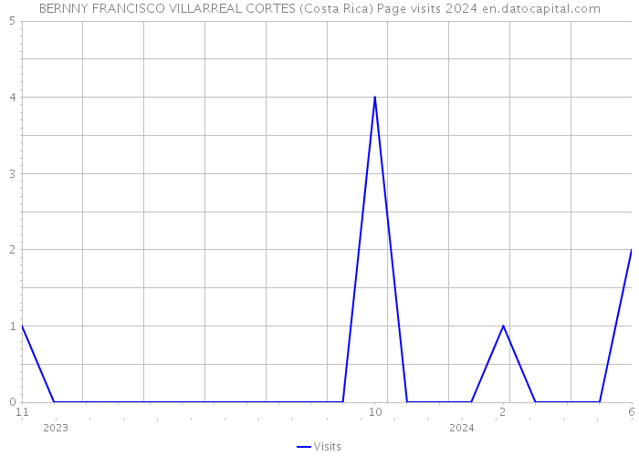 BERNNY FRANCISCO VILLARREAL CORTES (Costa Rica) Page visits 2024 