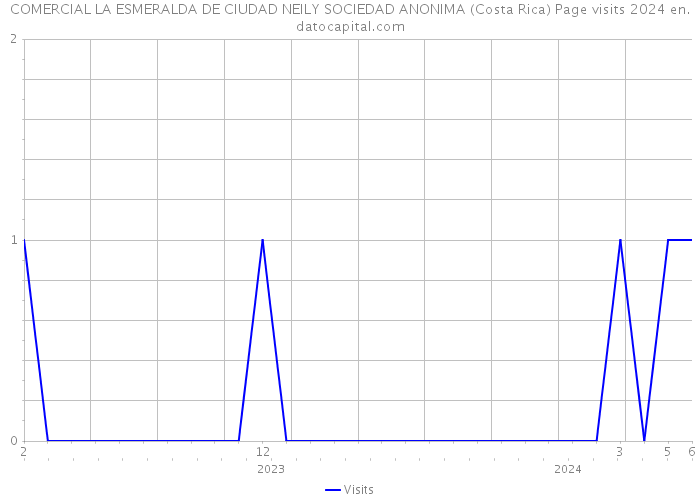 COMERCIAL LA ESMERALDA DE CIUDAD NEILY SOCIEDAD ANONIMA (Costa Rica) Page visits 2024 