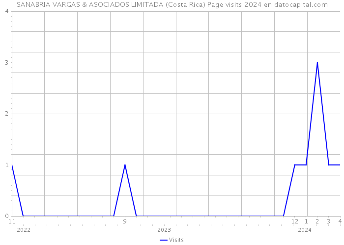 SANABRIA VARGAS & ASOCIADOS LIMITADA (Costa Rica) Page visits 2024 