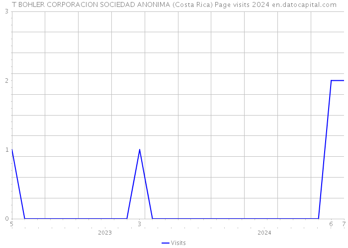 T BOHLER CORPORACION SOCIEDAD ANONIMA (Costa Rica) Page visits 2024 