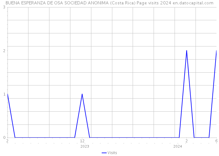BUENA ESPERANZA DE OSA SOCIEDAD ANONIMA (Costa Rica) Page visits 2024 