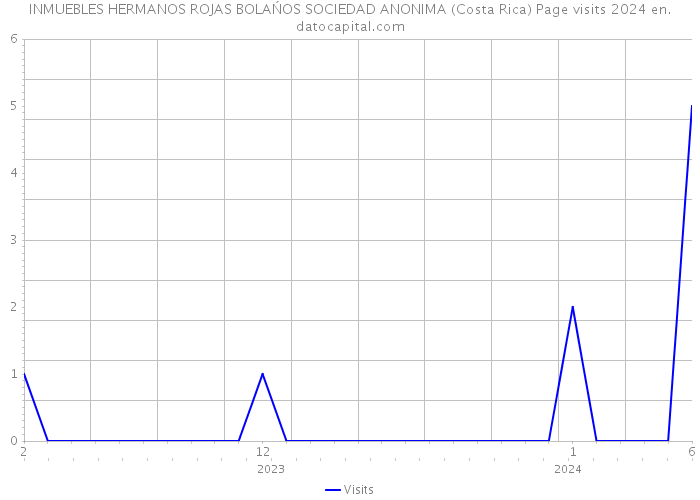 INMUEBLES HERMANOS ROJAS BOLAŃOS SOCIEDAD ANONIMA (Costa Rica) Page visits 2024 