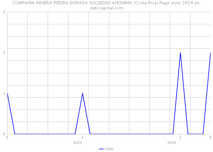 COMPAŃIA MINERA PIEDRA DORADA SOCIEDAD ANONIMA (Costa Rica) Page visits 2024 