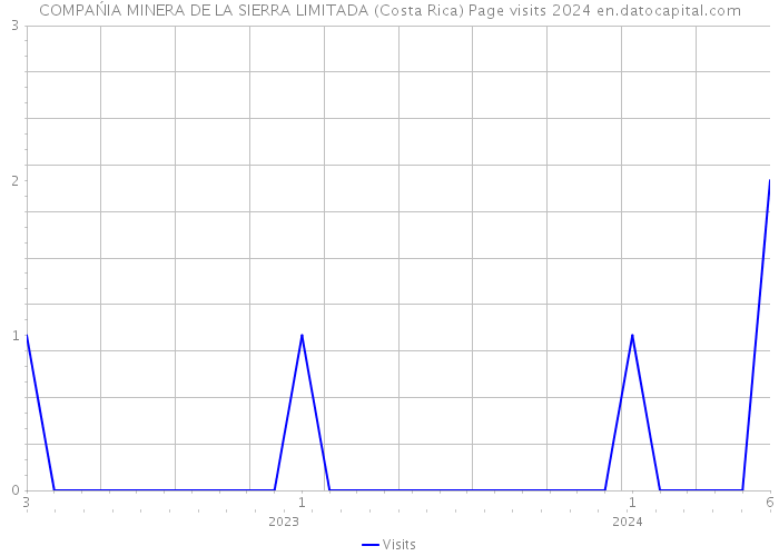 COMPAŃIA MINERA DE LA SIERRA LIMITADA (Costa Rica) Page visits 2024 