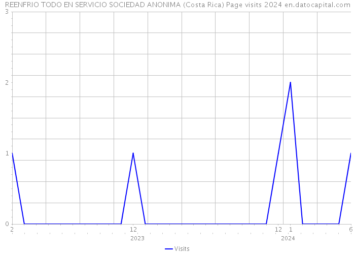REENFRIO TODO EN SERVICIO SOCIEDAD ANONIMA (Costa Rica) Page visits 2024 