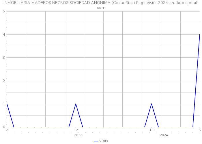 INMOBILIARIA MADEROS NEGROS SOCIEDAD ANONIMA (Costa Rica) Page visits 2024 