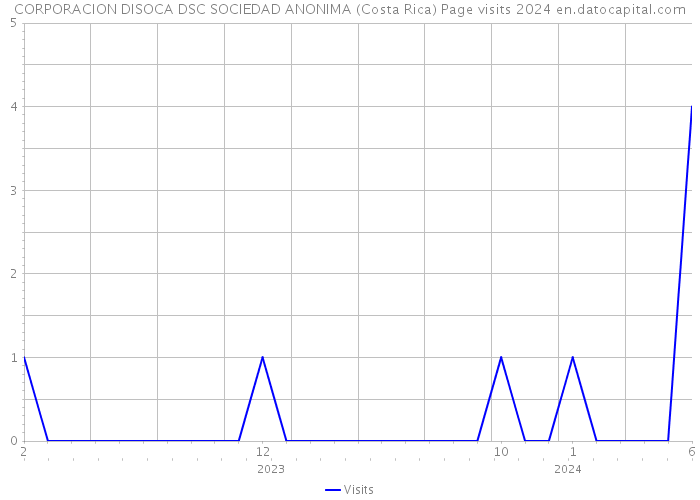 CORPORACION DISOCA DSC SOCIEDAD ANONIMA (Costa Rica) Page visits 2024 