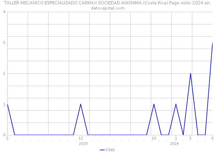 TALLER MECANICO ESPECIALIZADO CARMAX SOCIEDAD ANONIMA (Costa Rica) Page visits 2024 