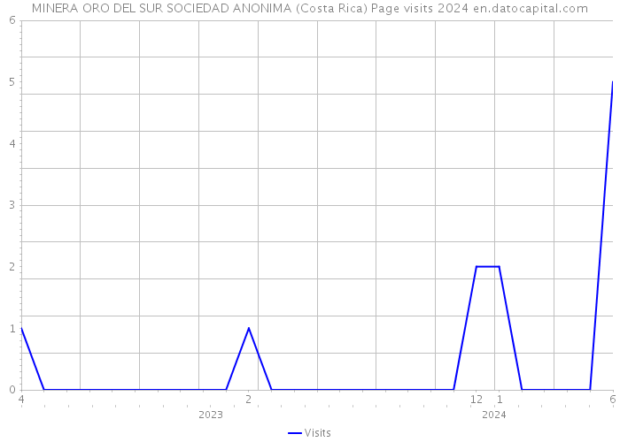 MINERA ORO DEL SUR SOCIEDAD ANONIMA (Costa Rica) Page visits 2024 