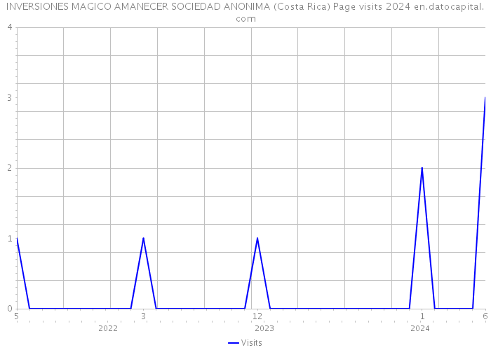 INVERSIONES MAGICO AMANECER SOCIEDAD ANONIMA (Costa Rica) Page visits 2024 
