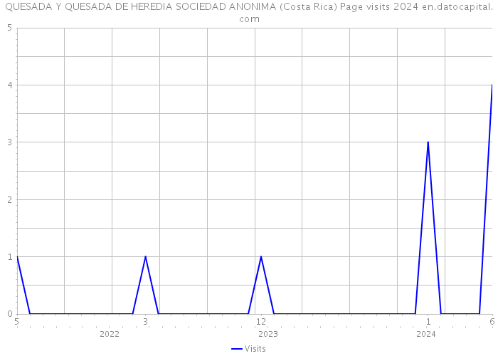 QUESADA Y QUESADA DE HEREDIA SOCIEDAD ANONIMA (Costa Rica) Page visits 2024 