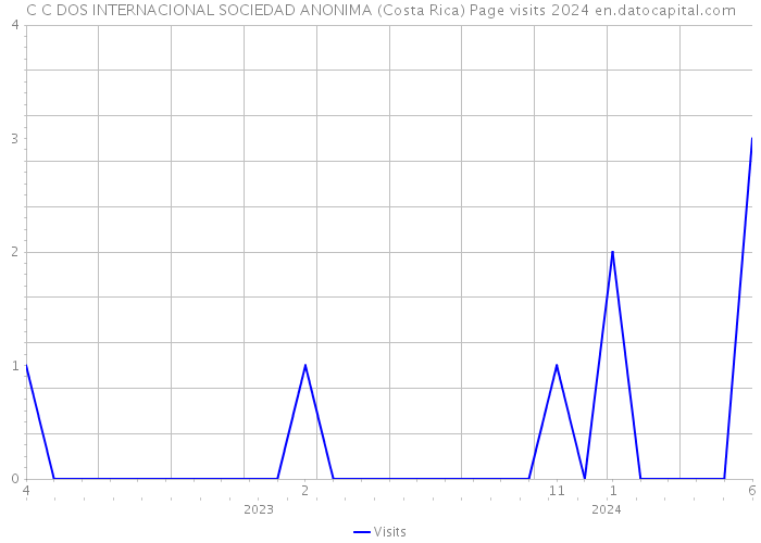 C C DOS INTERNACIONAL SOCIEDAD ANONIMA (Costa Rica) Page visits 2024 