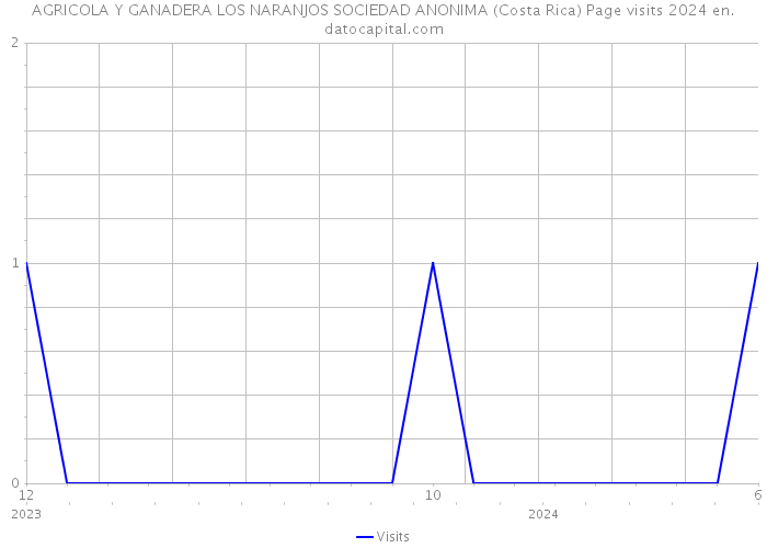 AGRICOLA Y GANADERA LOS NARANJOS SOCIEDAD ANONIMA (Costa Rica) Page visits 2024 