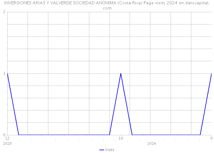 INVERSIONES ARIAS Y VALVERDE SOCIEDAD ANONIMA (Costa Rica) Page visits 2024 