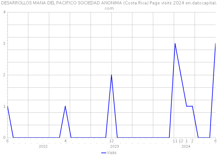 DESARROLLOS MANA DEL PACIFICO SOCIEDAD ANONIMA (Costa Rica) Page visits 2024 