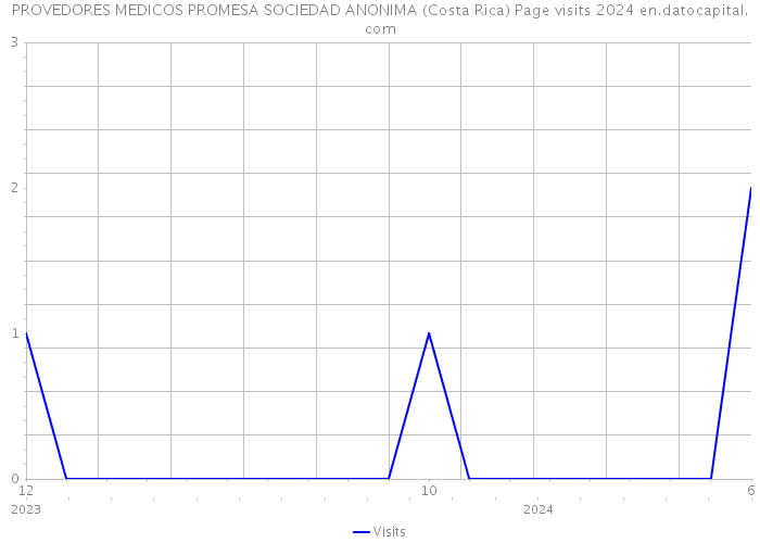 PROVEDORES MEDICOS PROMESA SOCIEDAD ANONIMA (Costa Rica) Page visits 2024 