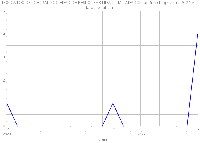 LOS GATOS DEL CEDRAL SOCIEDAD DE RESPONSABILIDAD LIMITADA (Costa Rica) Page visits 2024 