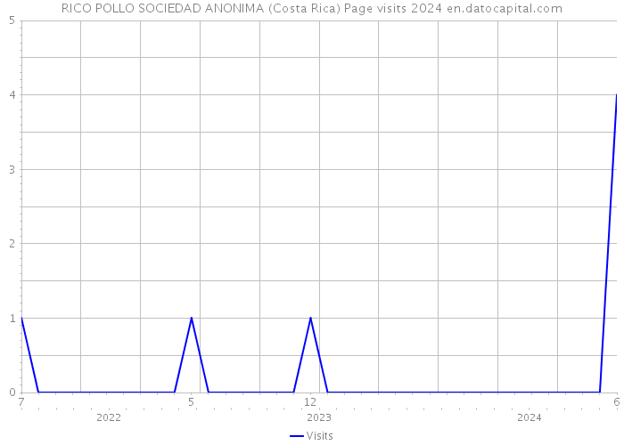 RICO POLLO SOCIEDAD ANONIMA (Costa Rica) Page visits 2024 