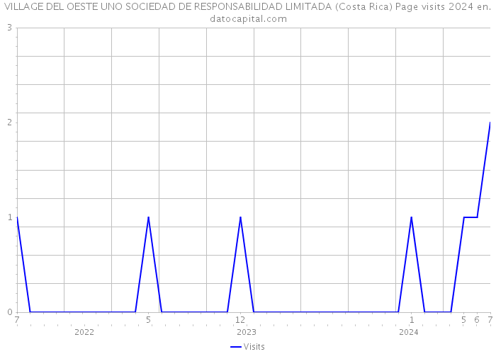 VILLAGE DEL OESTE UNO SOCIEDAD DE RESPONSABILIDAD LIMITADA (Costa Rica) Page visits 2024 