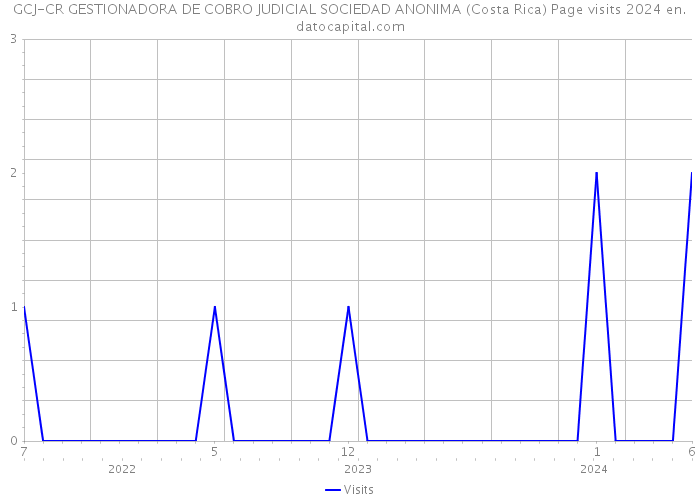 GCJ-CR GESTIONADORA DE COBRO JUDICIAL SOCIEDAD ANONIMA (Costa Rica) Page visits 2024 